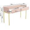 Small Pink Wooden Kids Desk with Storage - Zion - Image 2