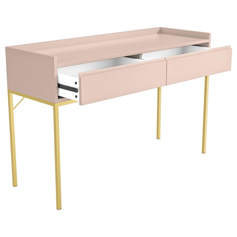 Small Pink Wooden Kids Desk with Storage - Zion - Image 3