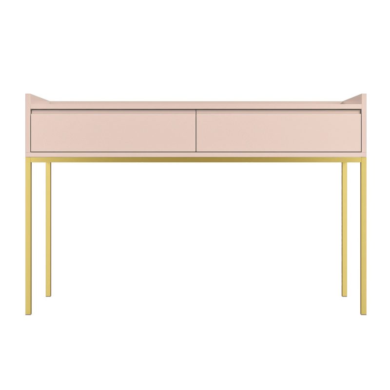 Small Pink Wooden Kids Desk with Storage - Zion - Image 4