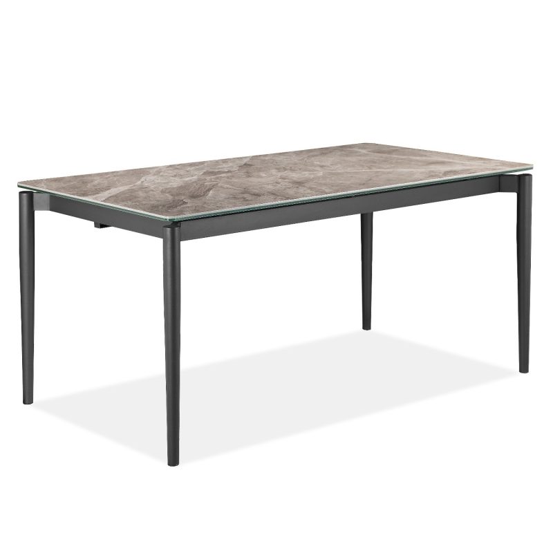 Marble Extendable Dining Table in Grey - Seats 6-8 - Camilla
