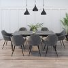Marble Extendable Dining Table in Grey - Seats 6-8 - Camilla - Image 4