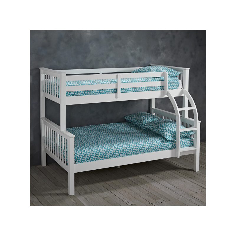 White Triple Sleeper Detachable Bunk Bed - Otto - LPD - Image 2