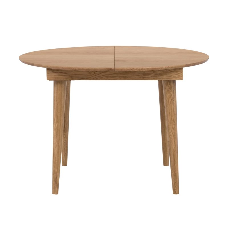 Solid Oak Round Extendable Dining Table - Seats 4 - Marny