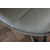 Set of 2 Grey Faux Leather Bar Stools with Backs - Caspian House - Image 2