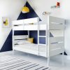 White Wooden Detachable Bunk Bed - Hugo