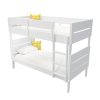 White Wooden Detachable Bunk Bed - Hugo - Image 3