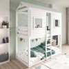 House Bunk Bed in White - Jasper - Image 2