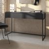 Matt Black Office Desk and Storage Cabinet Set - Larsen - Image 6