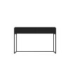 Matt Black Wood Computer Desk with Drawer - Larsen - Image 5