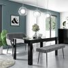 Grey Velvet Dining Bench with Back - Seats 2 - Logan - Image 4