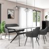 Grey Faux Leather Dining Bench with Back - Seats 2 - Logan - Image 3