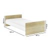 L-Shaped Detachable Bunk Bed with Storage in White and Oak - Layne - Image 4