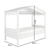 Single House Bed Frame in White - Remy - Image 2