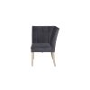 Dark Grey Fabric Corner Dining Bench Piece - Valent - Image 2