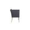 Dark Grey Fabric Corner Dining Bench Piece - Valent - Image 3