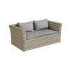 6 Seater Grey Rattan Garden Sofa Set - Fortrose - Image 3