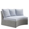 8 Seater Rattan Modular Circular Dining Sofa Set with Height Adjustable Table - Fortrose - Image 6