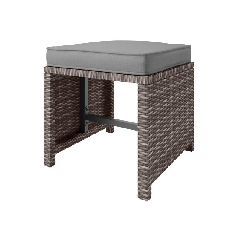 10 Seater Dark Grey Rattan Cube Garden Dining Set - Fortrose - Image 4