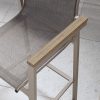 Wood Effect & Aluminium Garden Bar Set with 4 Stools - Como - Image 8